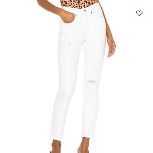 LEVIS 501 Skinny White Jeans